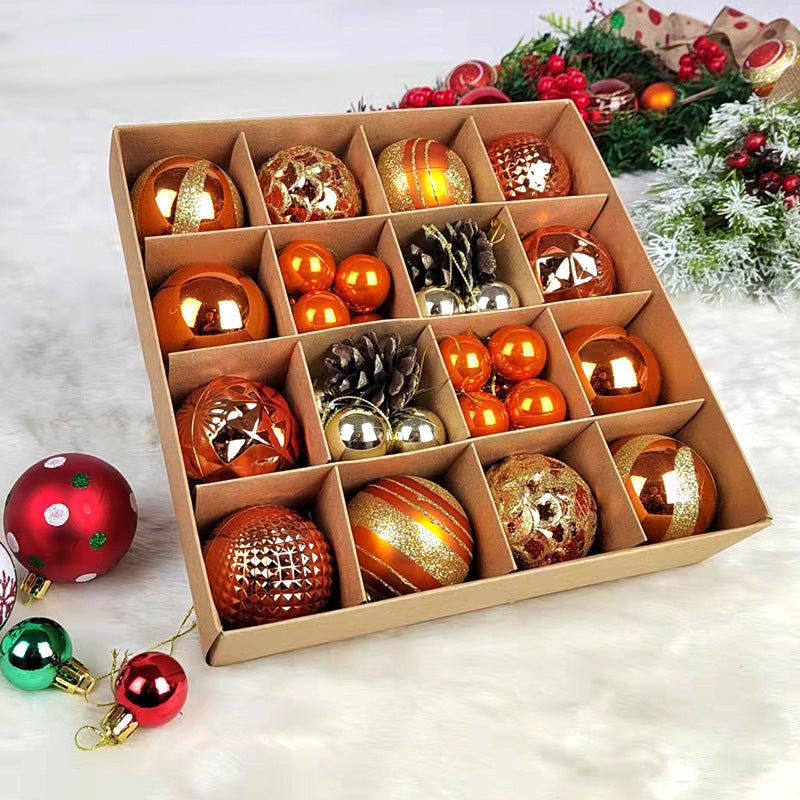 Assorted Christmas Design Ornament Box-42 Piece Set