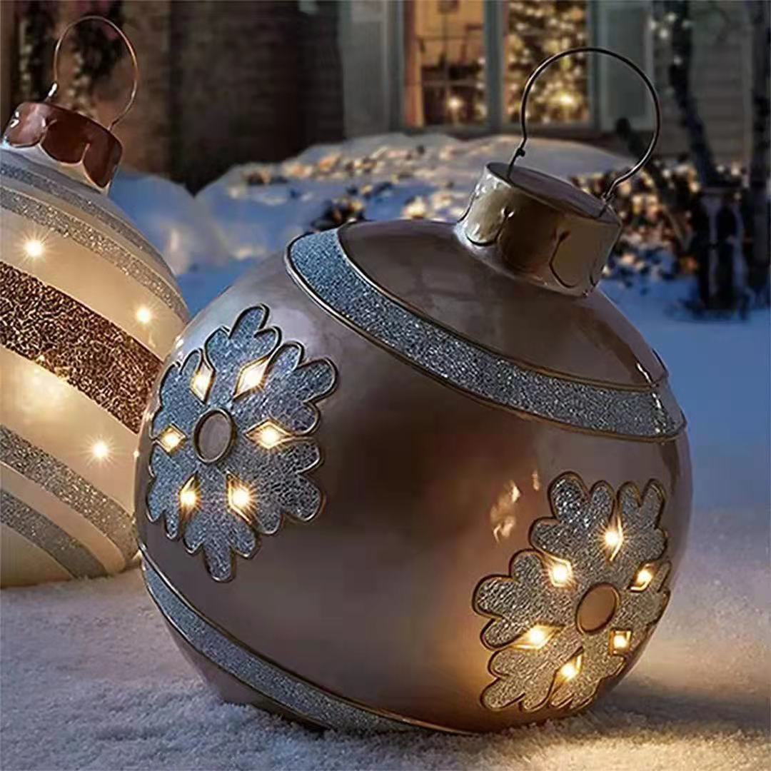 Christmas Themed Inflatable Ornament Ball