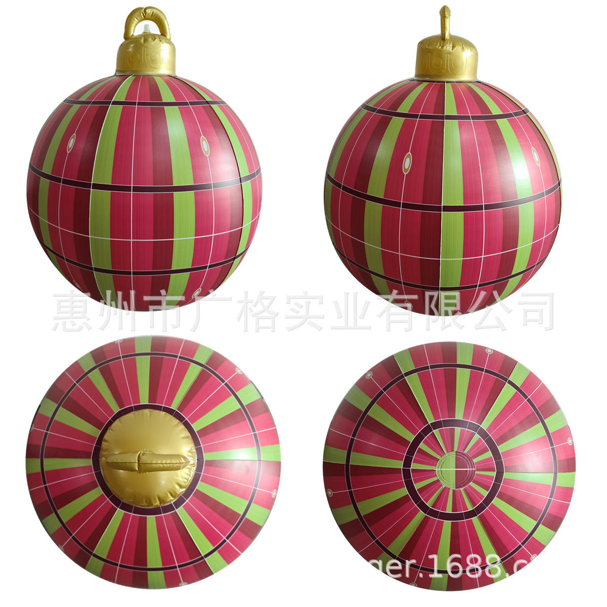 Christmas Themed Inflatable Ornament Ball