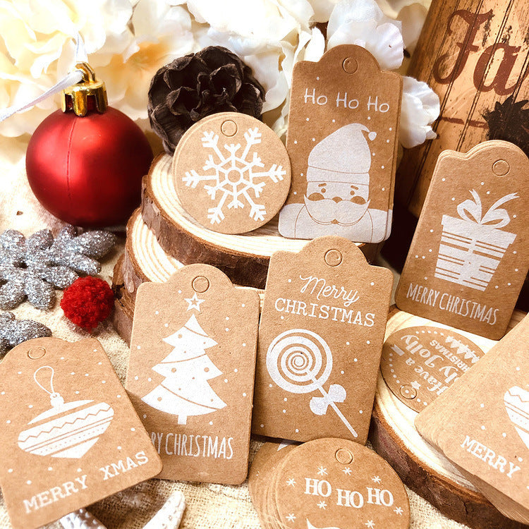 Paper Christmas Tag Card Set