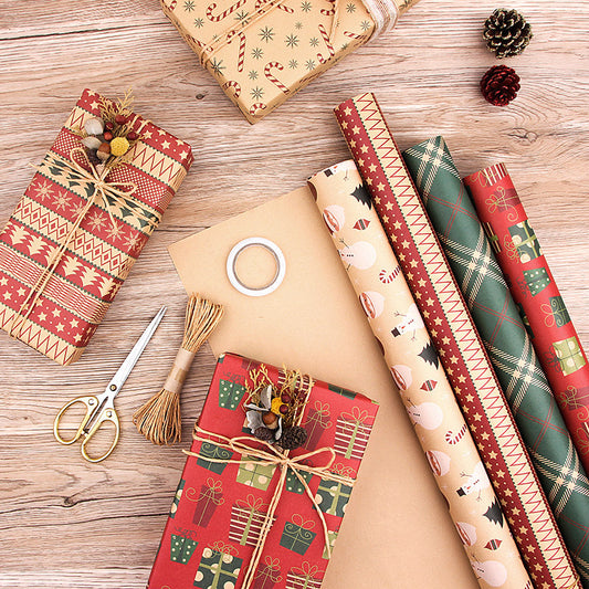 Christmas Kraft Wrapping Paper Christmas Gift Wrapping Paper 1 Pack