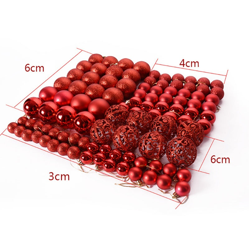 Christmas Tree Decorative Balls 100 Pieces