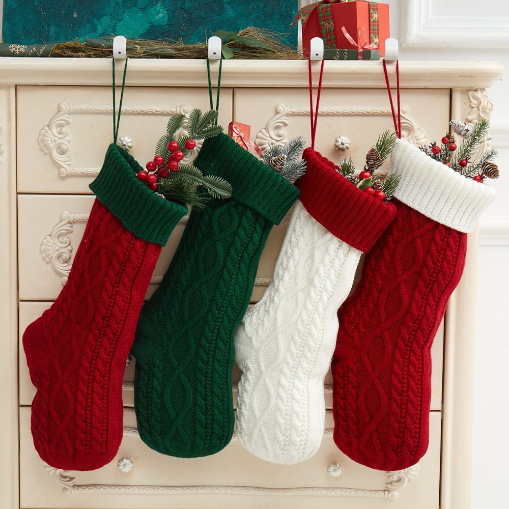 Knitted Christmas Wool Stockings