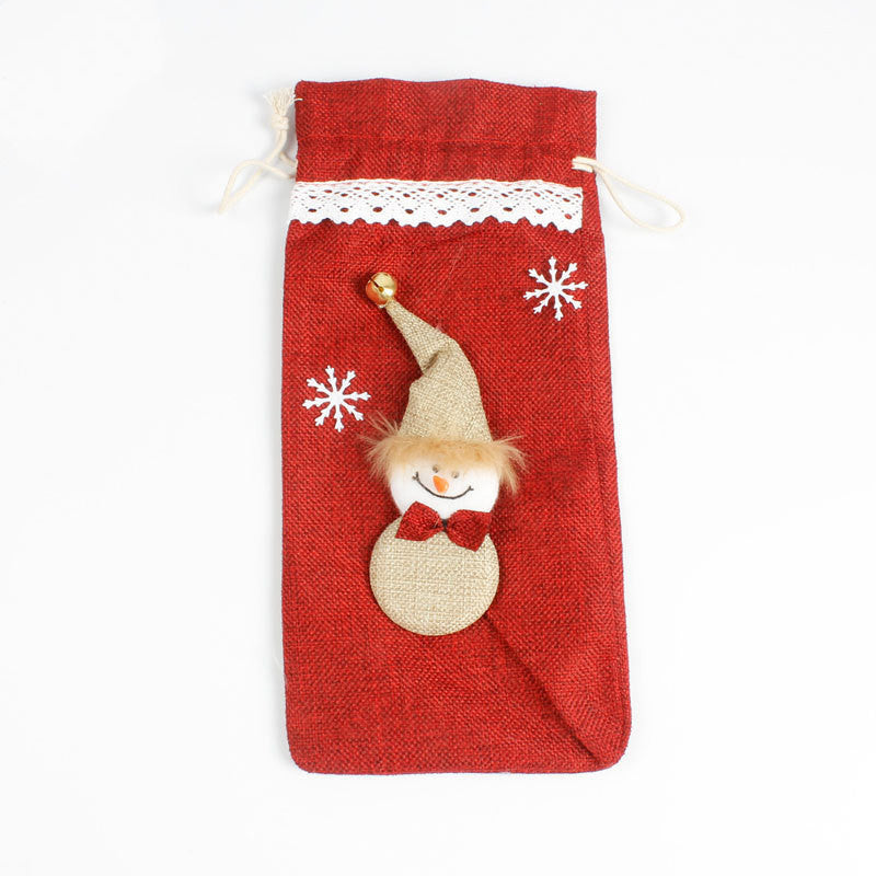 Christmas Wine Bottle Cover Decoration