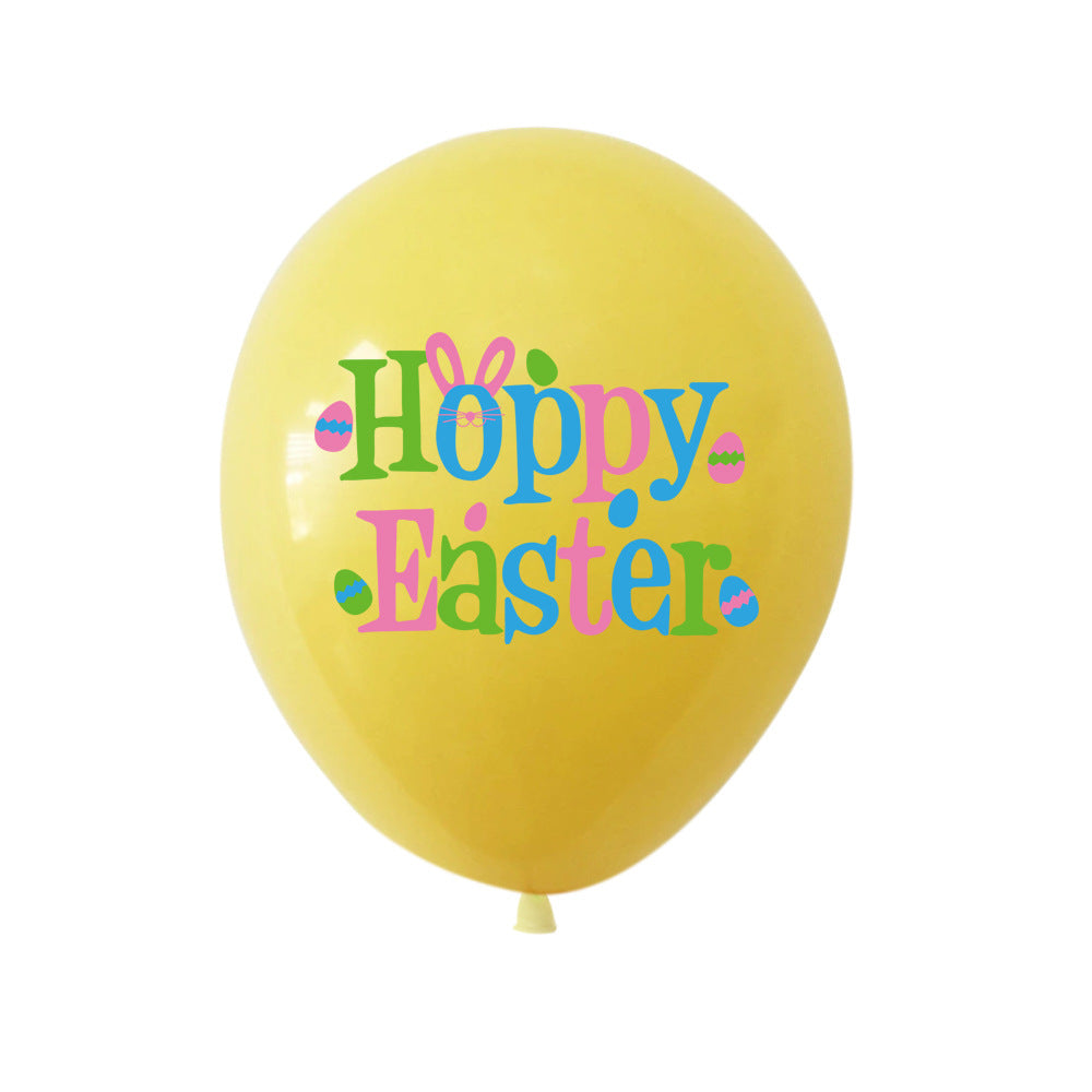 12 Inch Bunny Egg Easter Latex Balloon