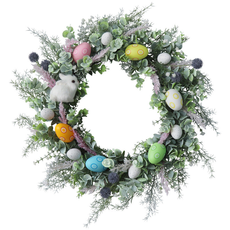 Festive Easter Egg Door Hanging Wall Decor