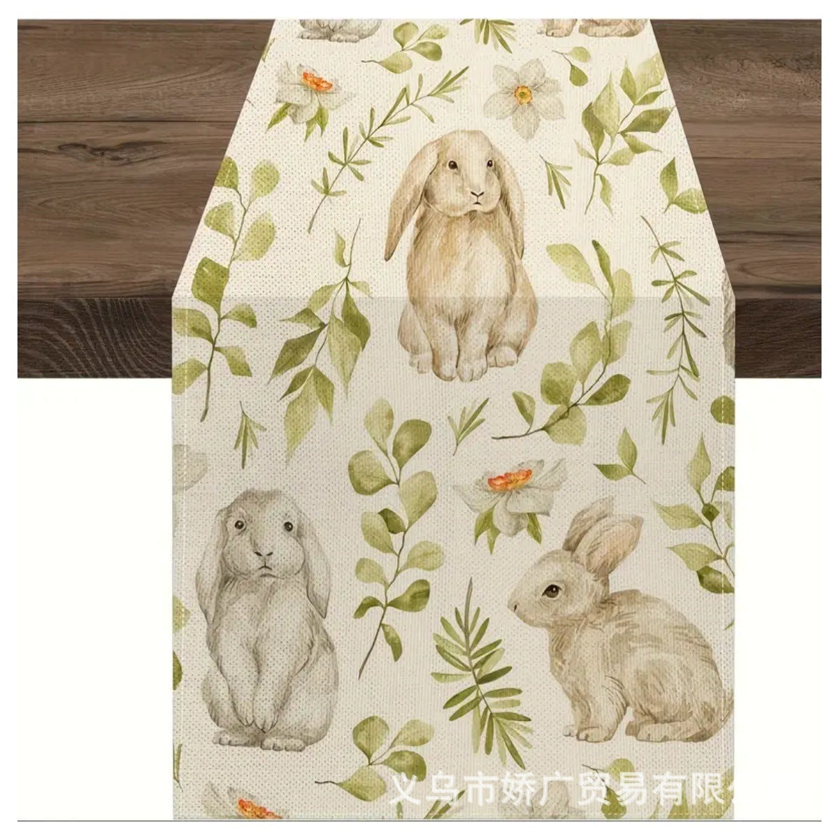 Easter Decoration Linen Tablecloth