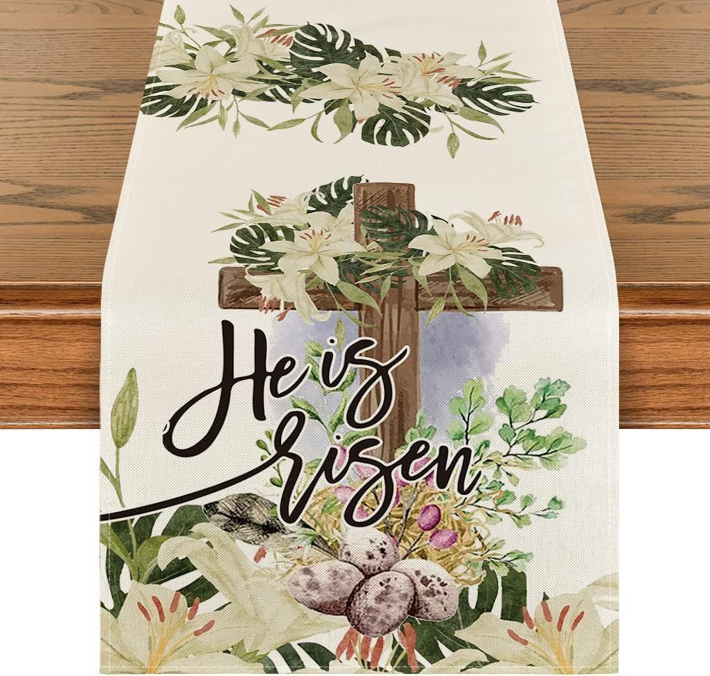 Easter Decoration Linen Tablecloth