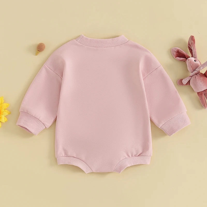 Newborn Easter White Rabbit Romper