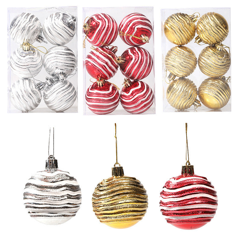 Decorative Special-Shaped Ball Christmas Tree Decorations-2.3 Inches