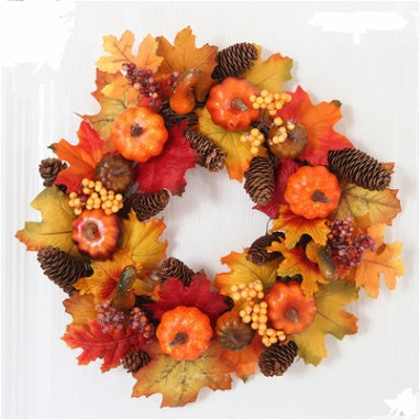 Pumpkin Berry Door Thanksgiving Wreath