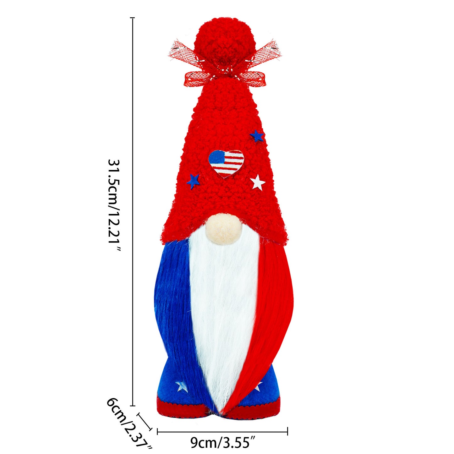 Independence Day Faceless Gnome Doll