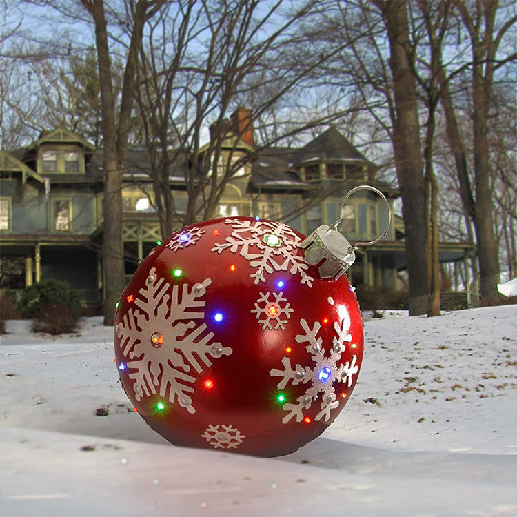 Christmas Themed Inflatable Ornament Ball