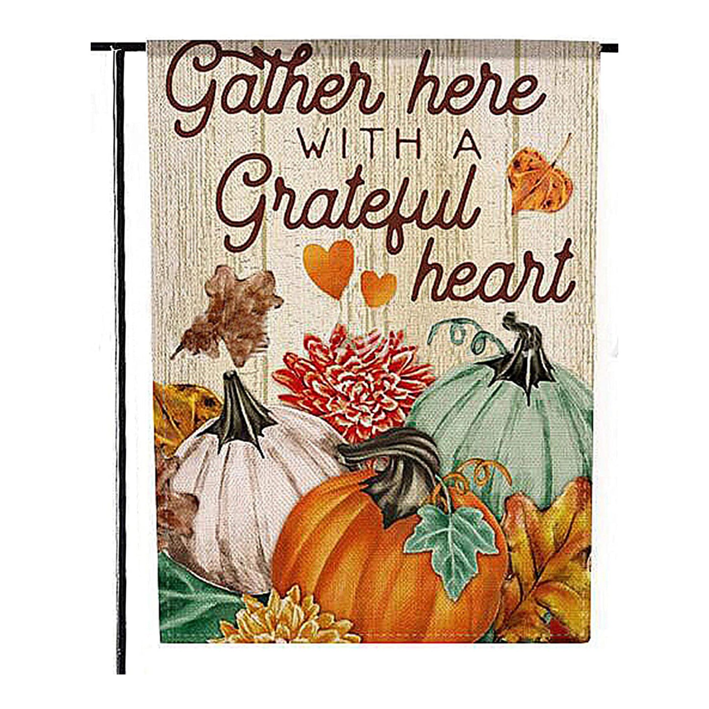 Autumn Thanksgiving Yard Decoration Linen Garden Banners