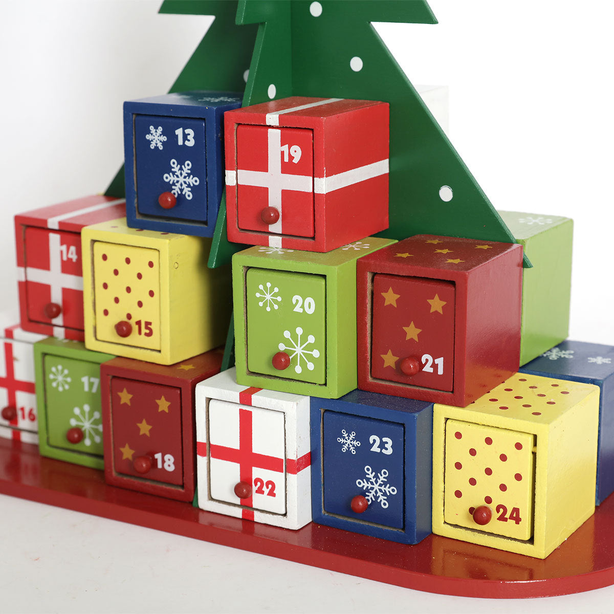 Christmas Tree Wooden Countdown Calendar