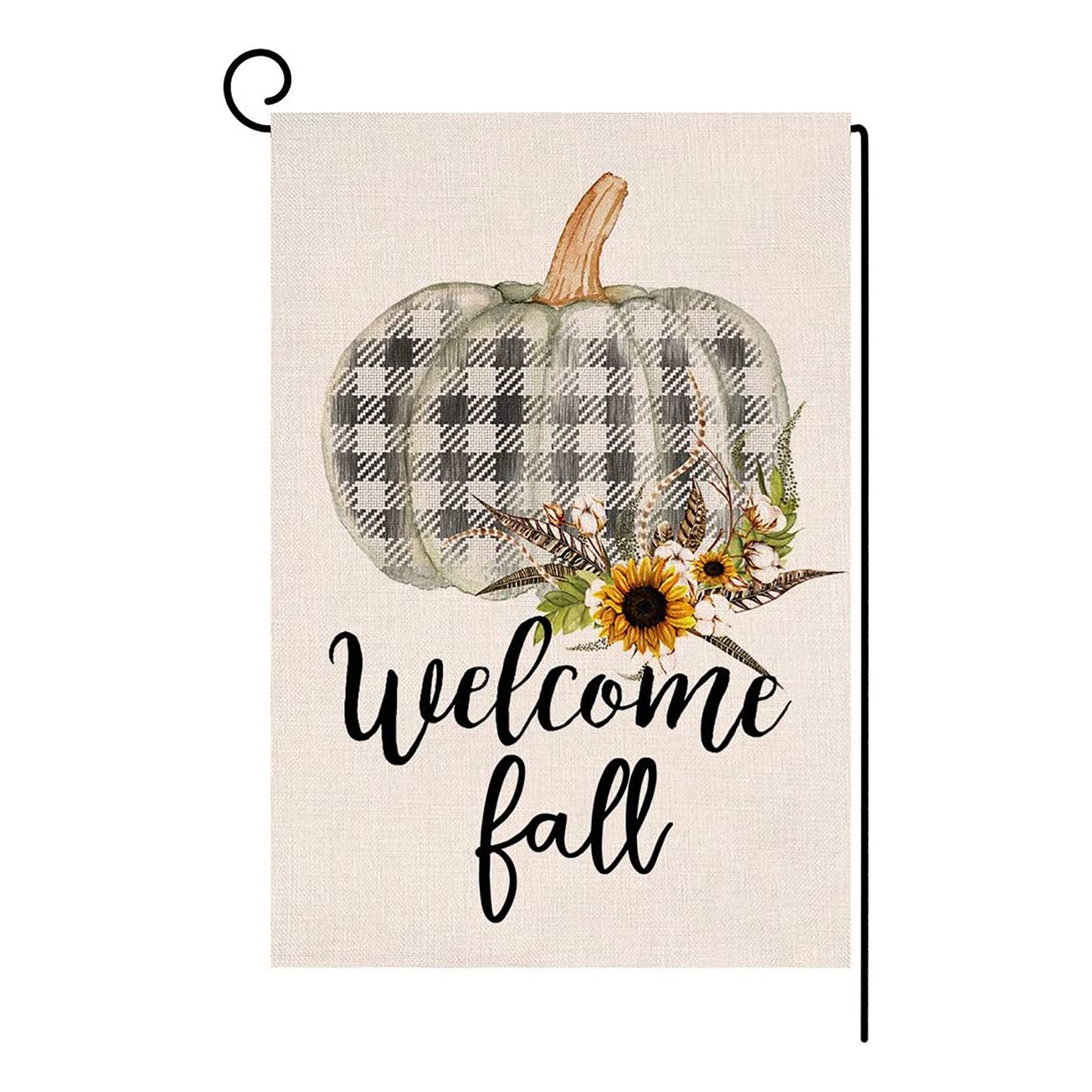 Autumn Thanksgiving Yard Decoration Linen Garden Banners