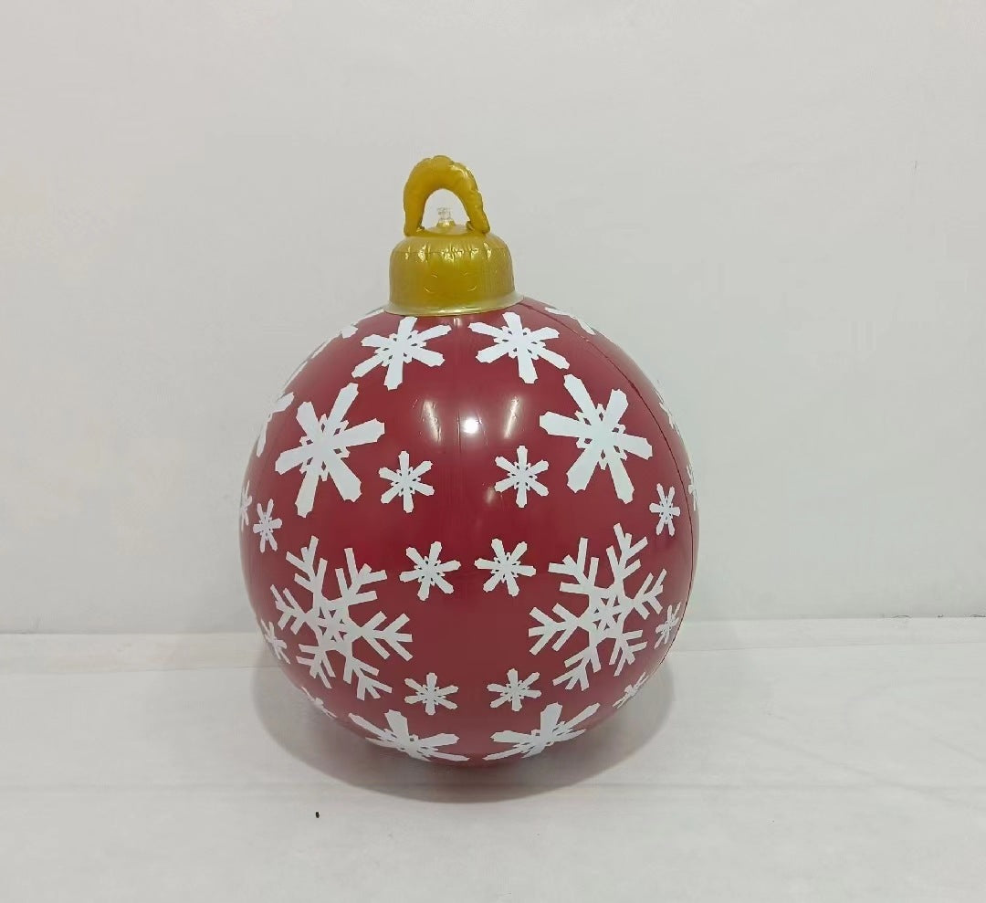 Christmas Themed Inflatable Ornament Ball