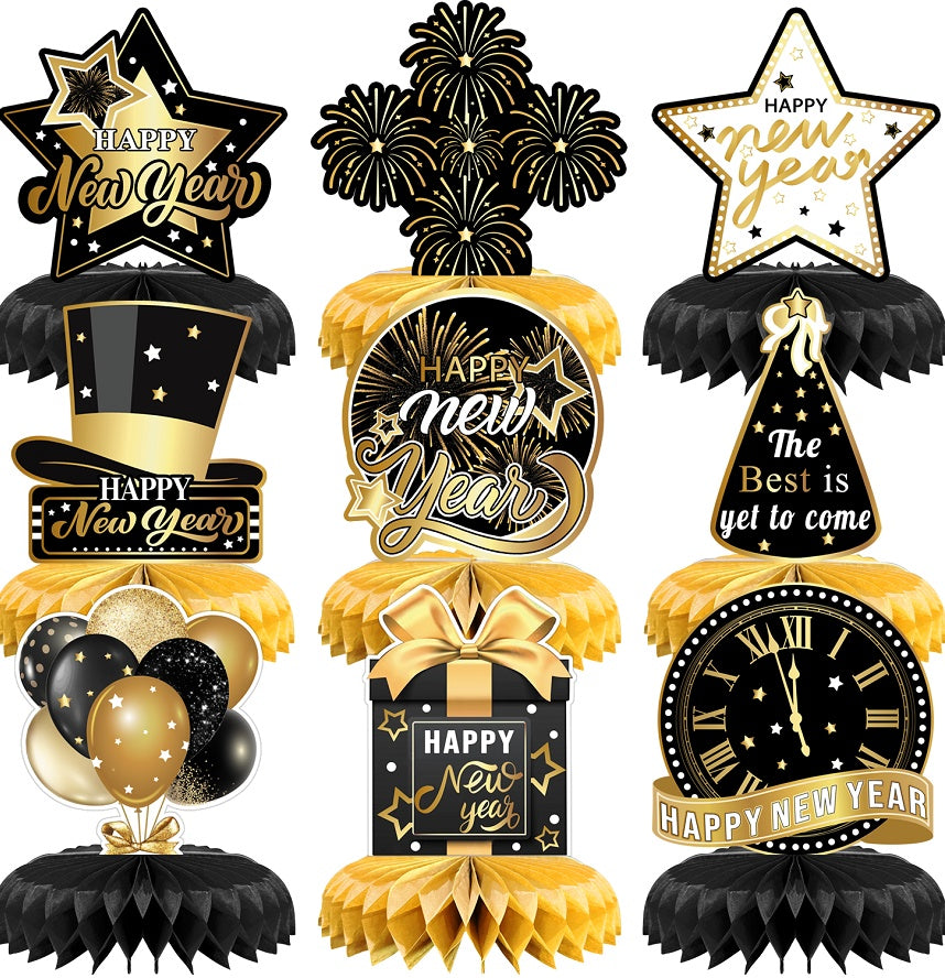 New Year's Party Decoration Honeycomb Ornaments