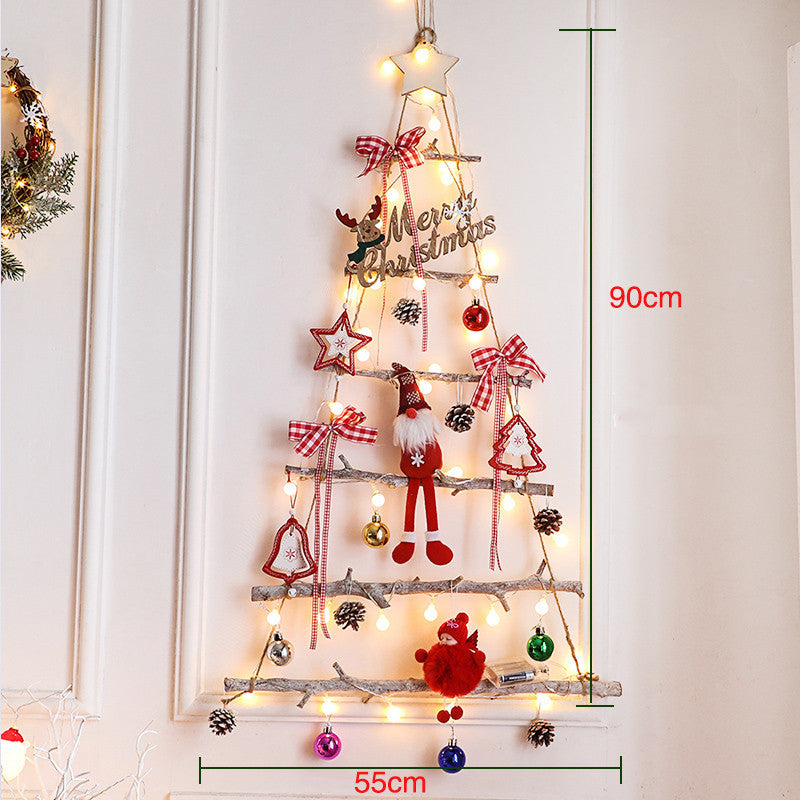 Creative Christmas Wall Decoration With Lights