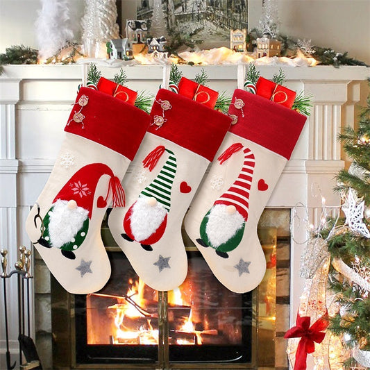 Christmas Gnome Doll Stocking