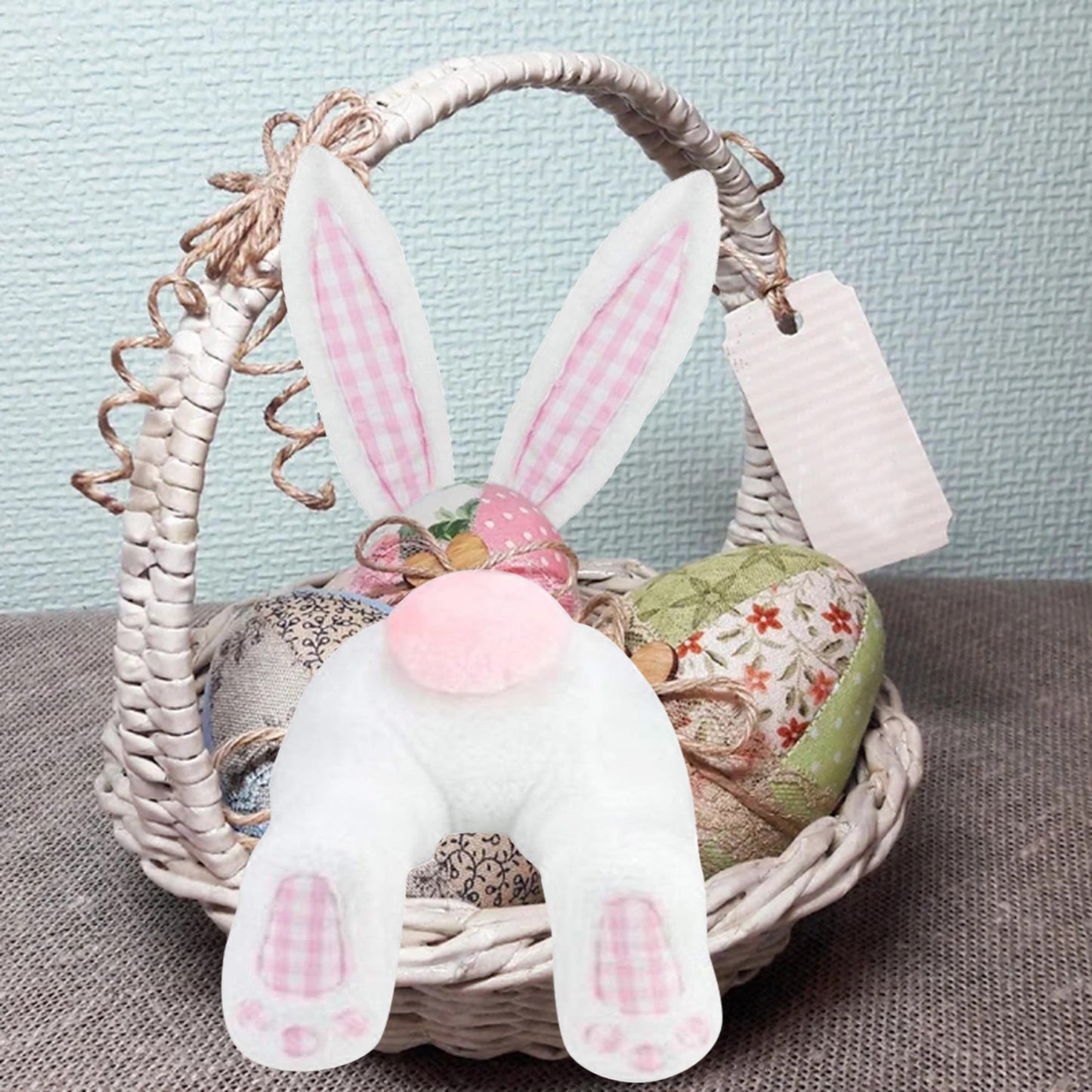 Home Bunny Wreath Easter Decoration