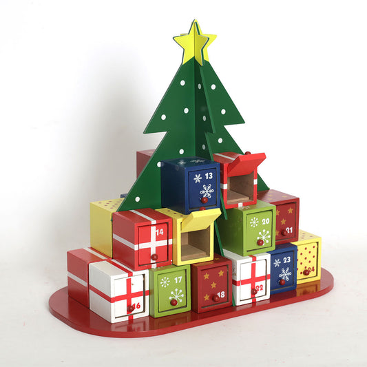 Christmas Tree Wooden Countdown Calendar