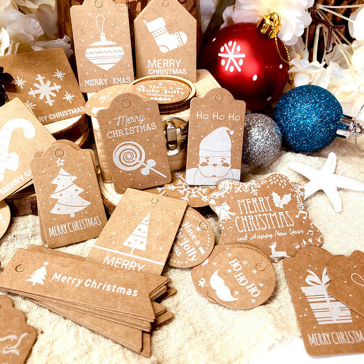 Paper Christmas Tag Card Set