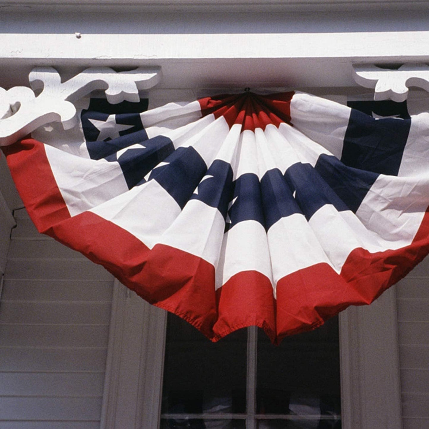 American Independence Day Pleated Semicircle Flag