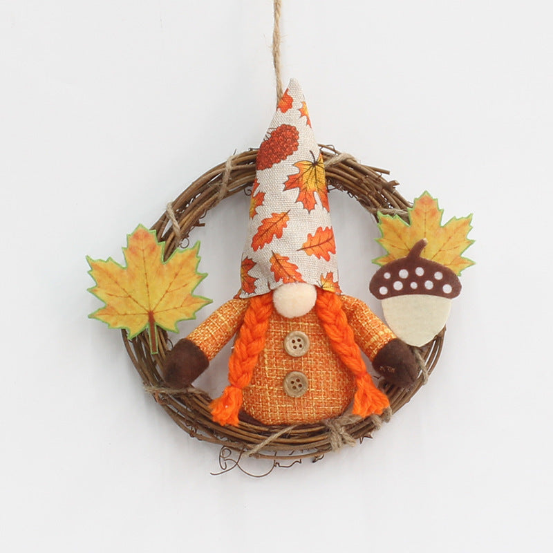 Harvest Season Decorations Thanksgiving Faceless Doll