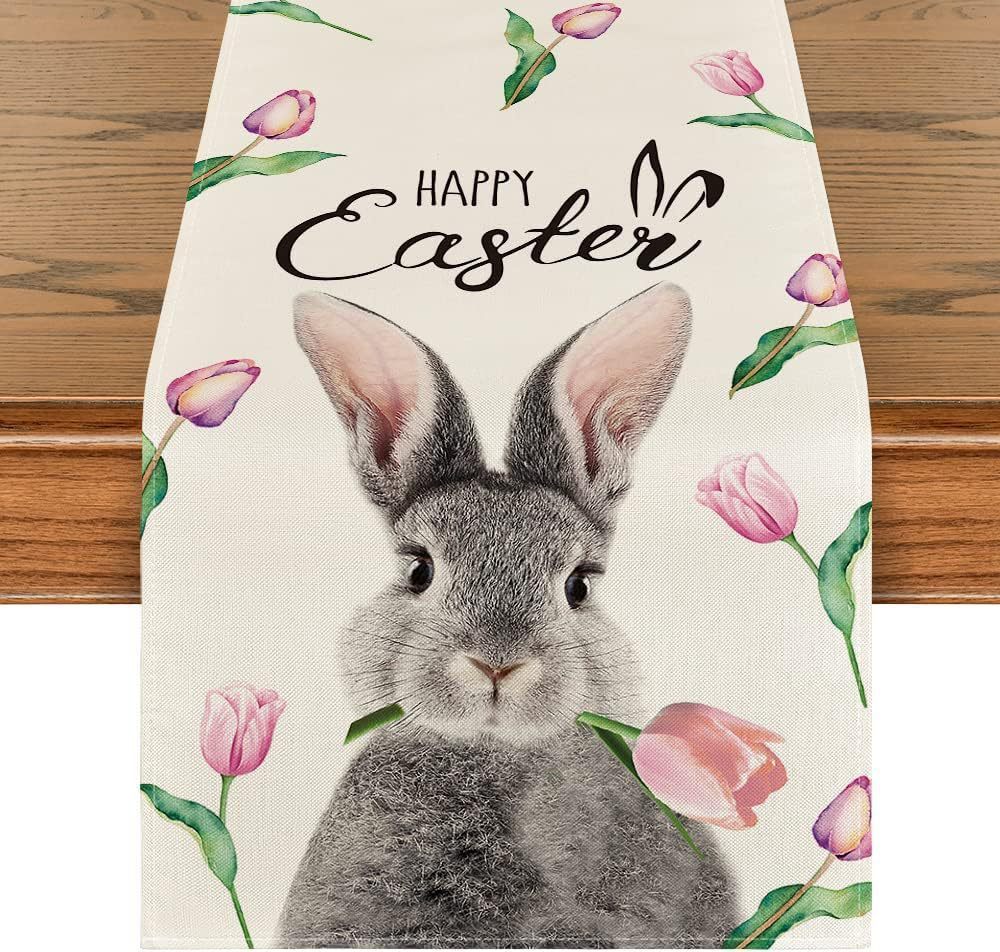 Easter Decoration Linen Tablecloth