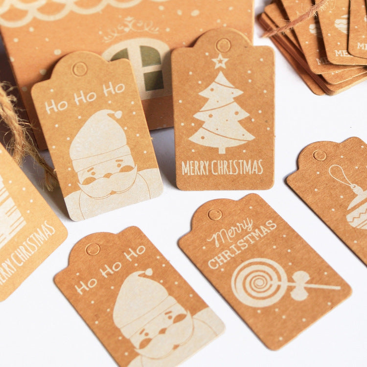 Paper Christmas Tag Card Set