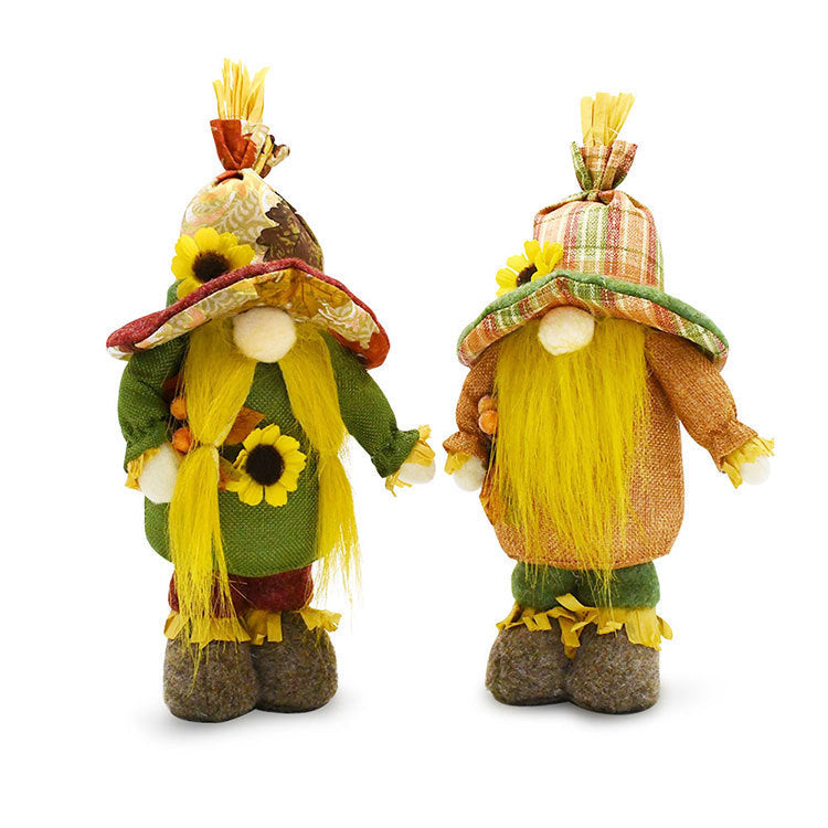 Harvest Sunflower Gnome Ornament