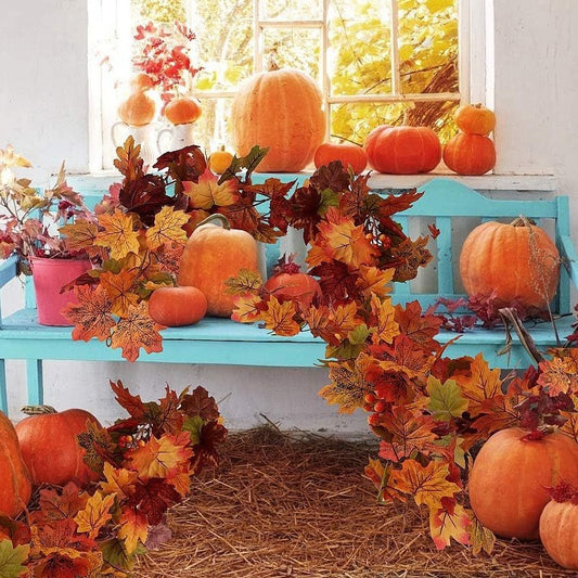 Thanksgiving Rattan Maple Decoration