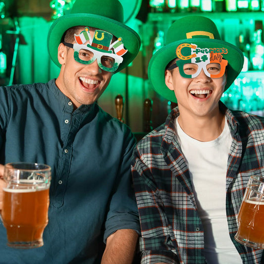 St Patrick's Day Irish Clover Glasses