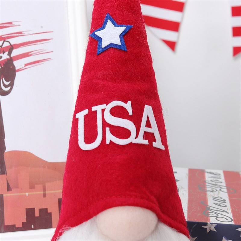 Independence Day Faceless Gnome Doll