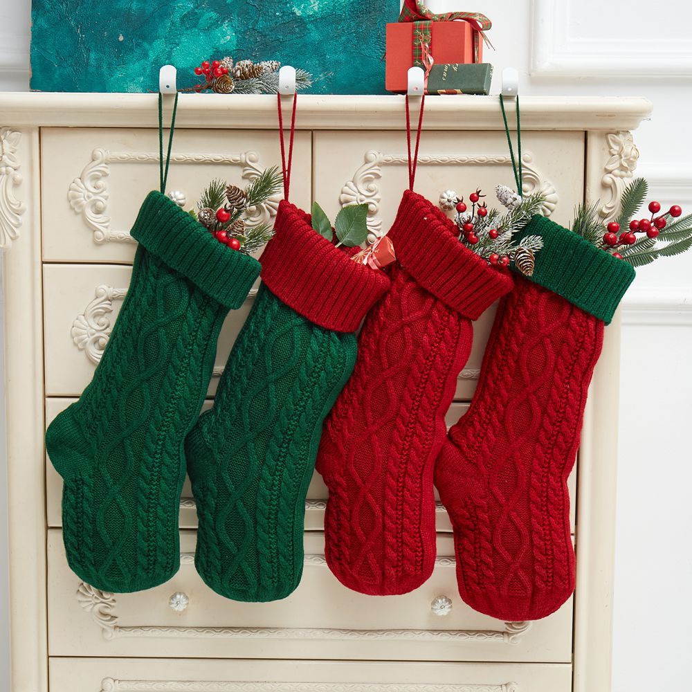 Knitted Christmas Wool Stockings