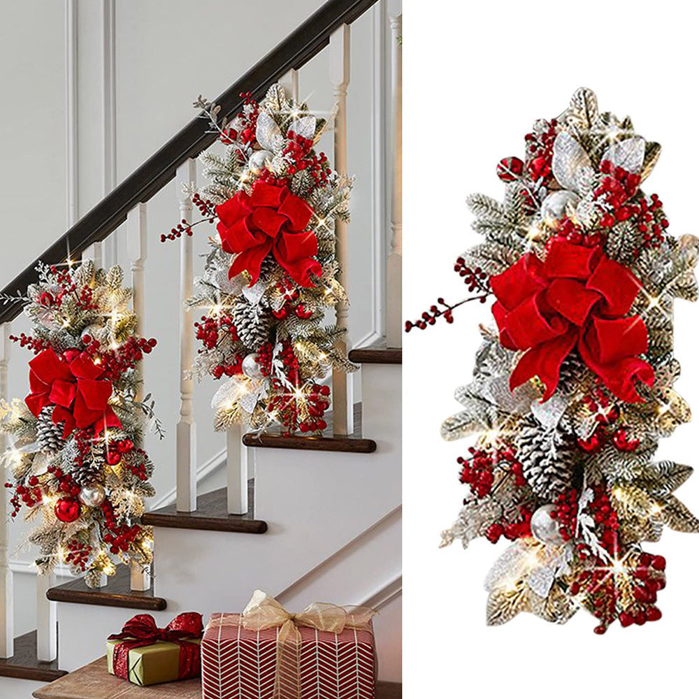 Christmas Jumbo Wreath and Stair Ornament