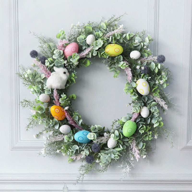 Festive Easter Egg Door Hanging Wall Decor