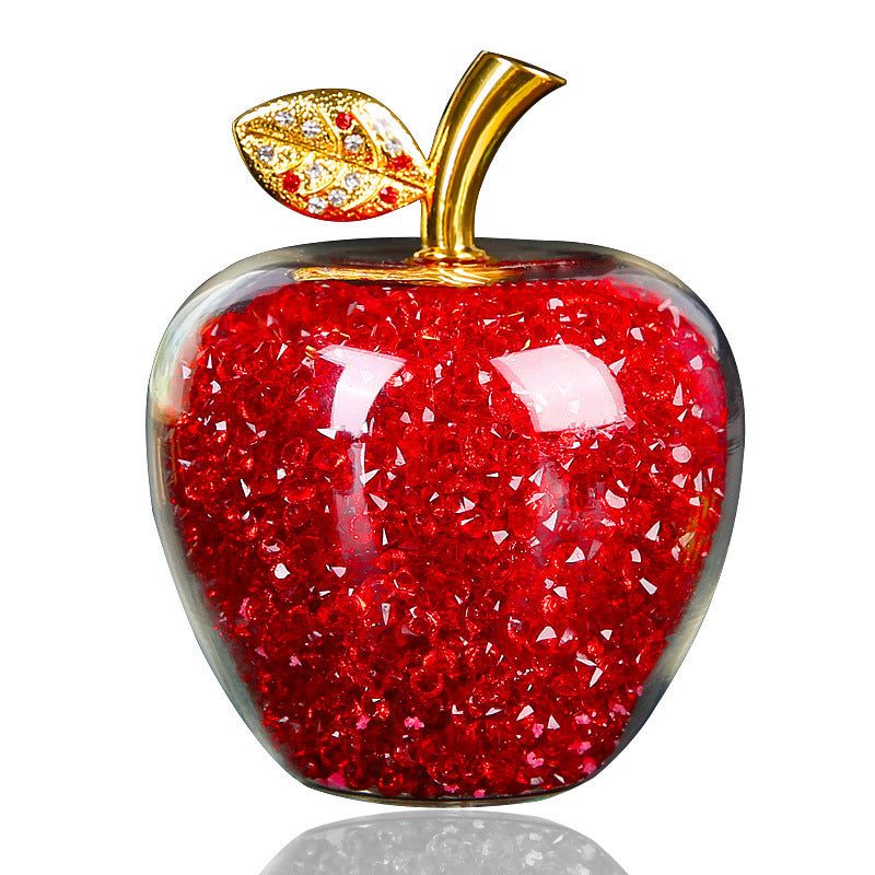 Diamond Crystal Apple Decorations