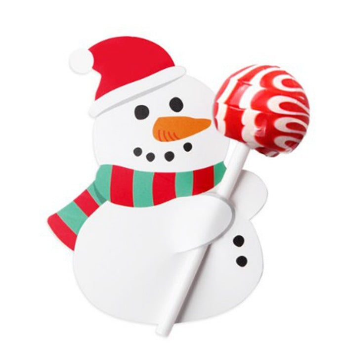 Christmas Snowman Lollipop Decorative Paper