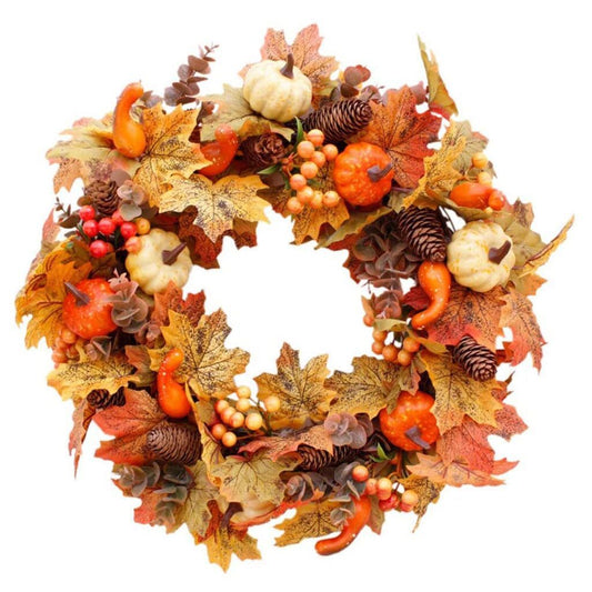 Pumpkin Berry Door Thanksgiving Wreath