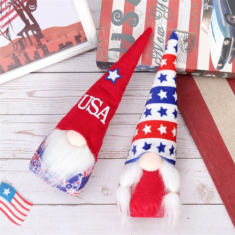 Independence Day Faceless Gnome Doll