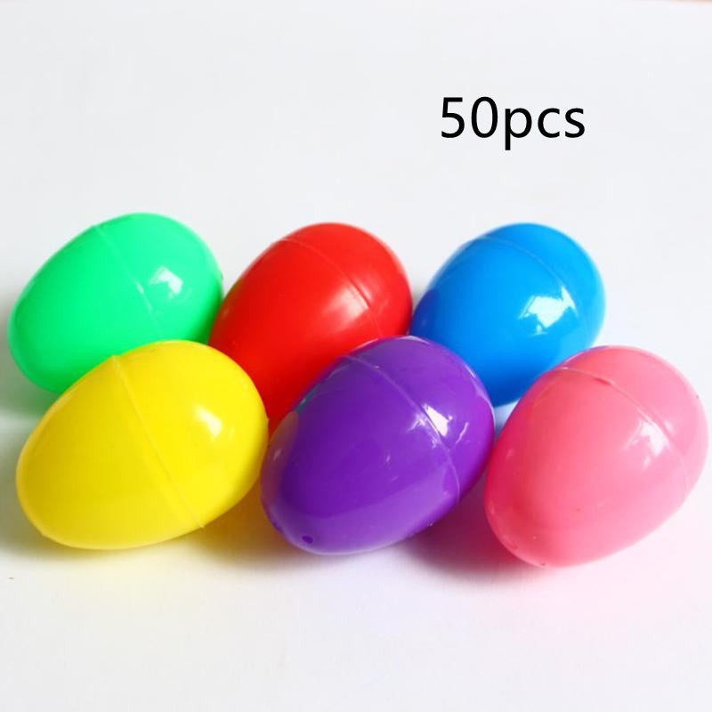 Easter Egg Plastic Opening Capsule- 50 Pack